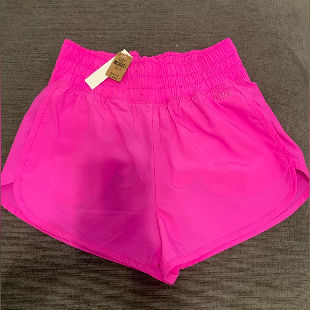 Pink Active shorts.